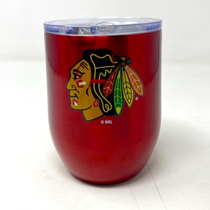 CHICAGO‎ BLACKHAWKS 16OZ CURVED ULTRA WINE STAINLESS STEEL TUMBLER